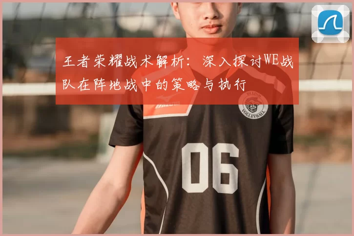 王者荣耀战术解析：深入探讨WE战队在阵地战中的策略与执行