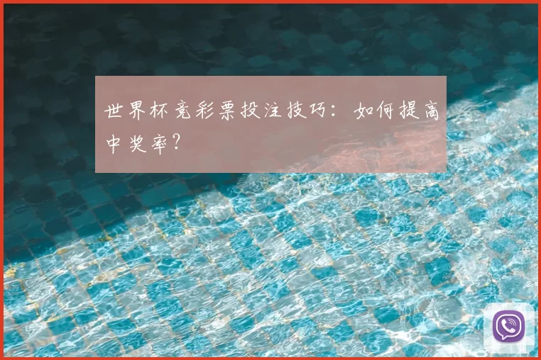 世界杯竞彩票投注技巧：如何提高中奖率？