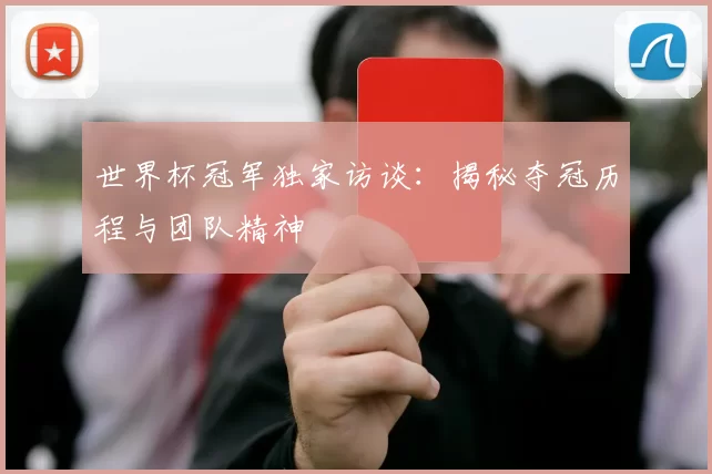 世界杯冠军独家访谈：揭秘夺冠历程与团队精神